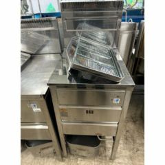中古】ガスフライヤー マルゼン 幅430×奥行600×高さ800 都市ガス