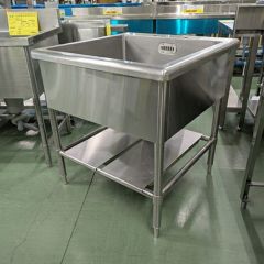 中古】一槽シンク BGなし 幅740×奥行750×高さ800 【送料別途見積