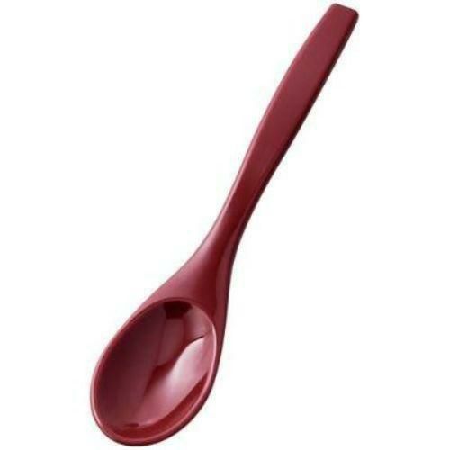 【まとめ買い商品】えびす 平スプーン 朱 5-1179-1/30入