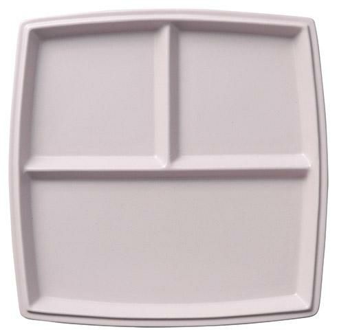 シャンブル22cm角三つ仕切りプレート(Cピンク)