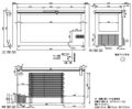 ダイレイ 冷凍ストッカー 368L -60度タイプ DF-400e 冷凍庫  幅1564×奥行698×高さ848　単相100V