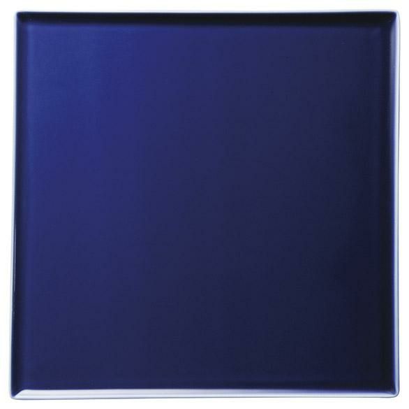 ラルジュ25cmスクエアプレート(ツヤブルー)