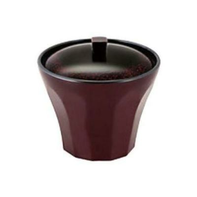 【耐熱ABS 荒彫小町カップ 漆刻/溜内黒 2.8寸】 高さ84(mm)/業務用/新品