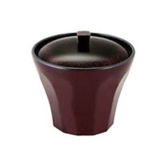 【耐熱ABS 荒彫小町カップ 漆刻/溜内黒 3.1寸】 高さ91(mm)/業務用/新品