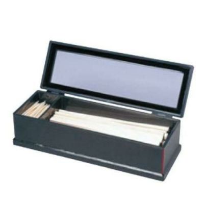 元禄 箸箱 黒淵朱(楊枝入付)ABS/業務用/新品
