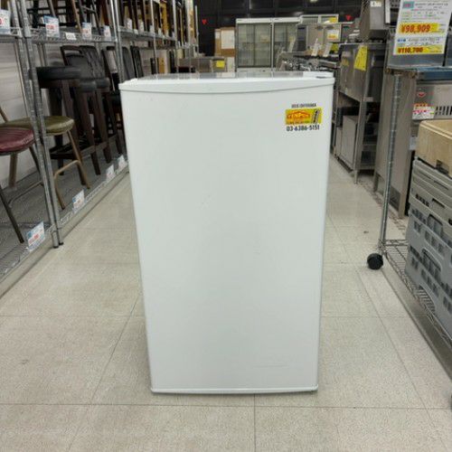 中古】家庭用冷蔵庫 93L アイリスオーヤマ IRJD-9B-W 幅472×奥行450×高