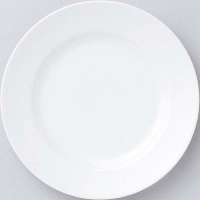 ベーシック ホワイト リム玉 28cm 皿 Basic /10枚入/洋食器/パーティ