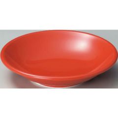 ユーラシア 24cm深皿赤 赤