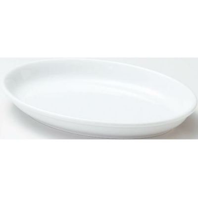 ユーラシア ホワイト 29cm だ円深皿 Eurasia White