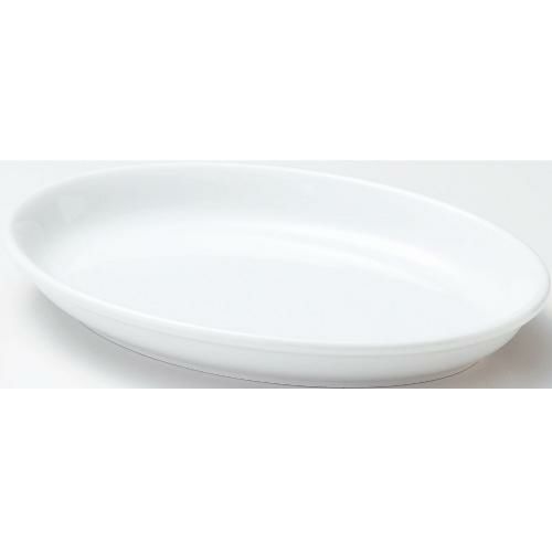 ユーラシア ホワイト 29cm だ円深皿 Eurasia White