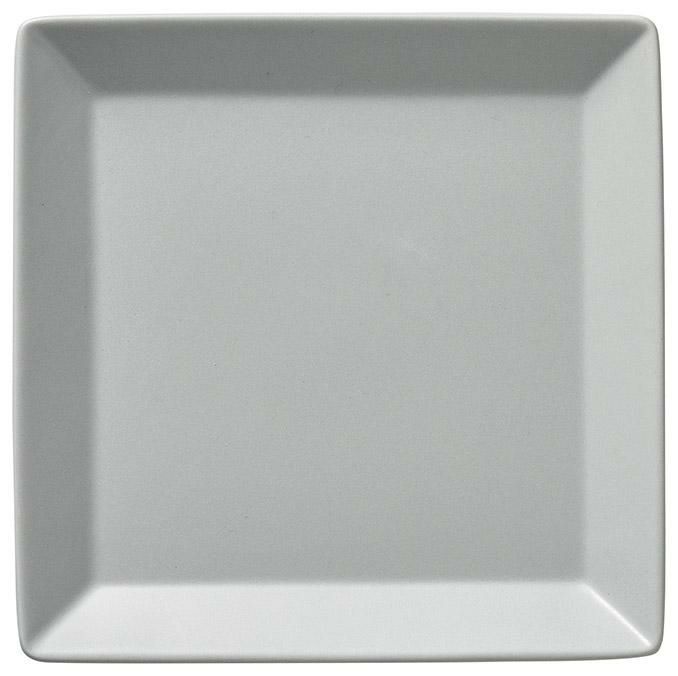 キャレ15cmスクエアプレート(Cグレー)