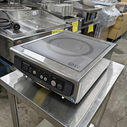 ホシザキの高出力IHコンロ　HIH-2CB現状中古 業界最長1年保証】【中古】電磁調理器 ホシザキ HIH-2CE-1 幅350×奥行