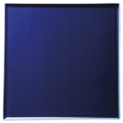 ラルジュ23cmスクエアプレート(ツヤブルー)