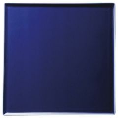 ラルジュ23cmスクエアプレート(ツヤブルー)