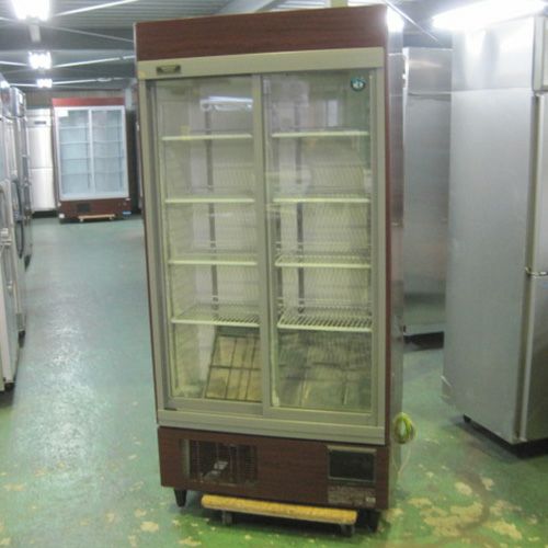 引き取り限定　ホシザキリーチイン ガラスショーケース 冷蔵庫 中古 中古】冷蔵リーチインショーケース ホシザキ RSC-90DT-B 幅900×奥行450