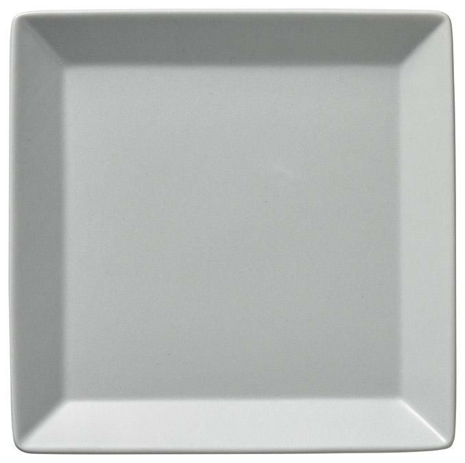 キャレ12cmスクエアプレート(Cグレー)