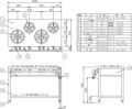 【マルゼン】外管式ガステーブル 4口 MGT-126DS 幅1200×奥行600×高さ800mm