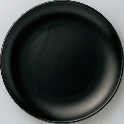 アジアン 27cm 皿 黒マット