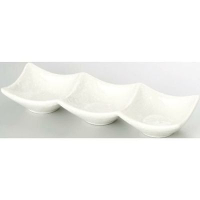 20cm 三連皿 粉引/業務用