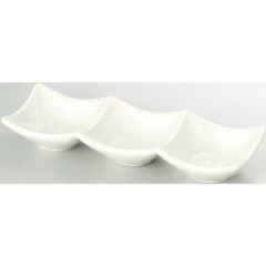 20cm 三連皿 粉引/業務用