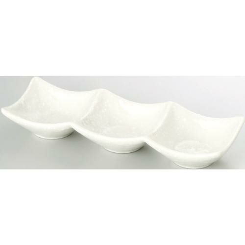 20cm 三連皿 粉引/業務用