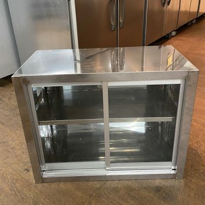 中古】吊戸棚 ガラス扉 幅750×奥行350×高さ600 【送料無料】【業務用