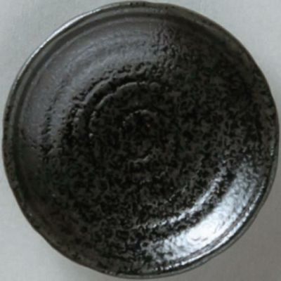 丸皿 鳴門 3.0寸皿黒耀10枚入  (業務用)/グループB