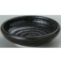 丸皿 鳴門 3.0寸深皿黒耀10枚入  (業務用)