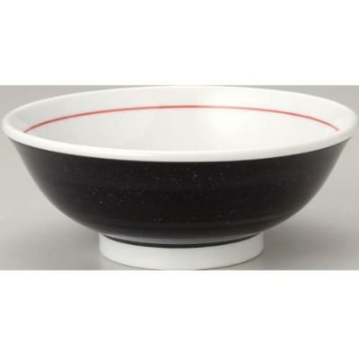 【黒中華 反高台7.0寸 丼-下絵黒巻 10個入 】【業務用】 【グループB】【プロ用】