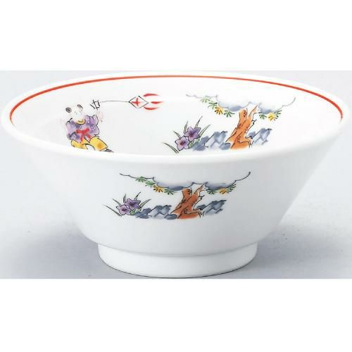 【ライス碗 色絵唐子 4.8リムライス碗 10個入 】【業務用】 【グループB】【プロ用】