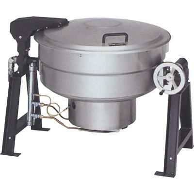 【マルゼン】ガス回転釜 80L クラッド製 MKGS-C080 幅1310×奥行917×高さ780mm