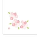 シート 【和紙テーブルマット「花日和」Sサイズ(100枚入)A-3-4「桜」】 A-3-4/【グループA】
