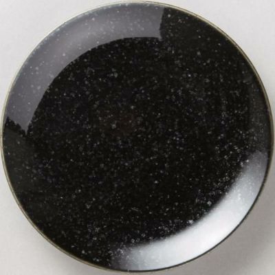 黒中華 16cm皿黒御影