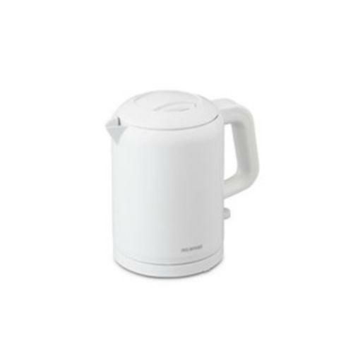 【家庭用】【アイリス】電気ケトル 転倒湯漏れ防止機能付き IKET-800-W ホワイト アイリスオーヤマ
