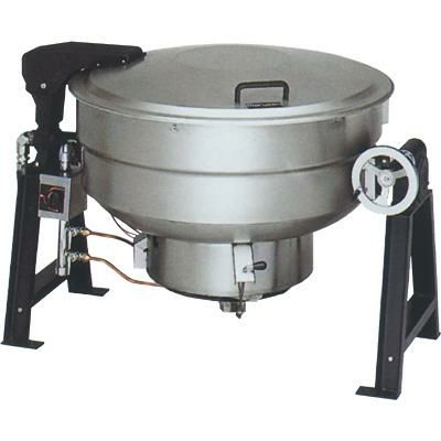 【マルゼン】ガス回転釜 190L アルミ製 自動点火式 釜底排水付 MKGD-AH190 幅1525×奥行1132×高さ880mm
