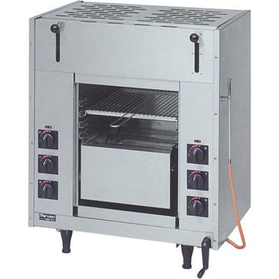 【マルゼン】ガス両面式焼物器 スピードグリラー 赤外線バーナー MGKW-074 幅710×奥行465×高さ850mm
