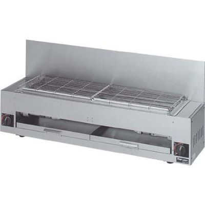 【マルゼン】ガス下火式焼物器 炭焼き 赤外線バーナータイプ 兼用型 MGKS-204 幅1100×奥行280×高さ258mm