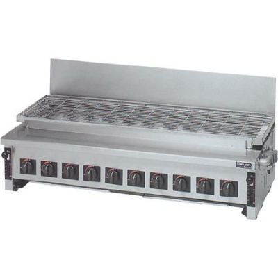 【マルゼン】ガス下火式焼物器 炭焼き 赤外線バーナータイプ 汎用型 MGKS-310 幅1130×奥行535×高さ265mm