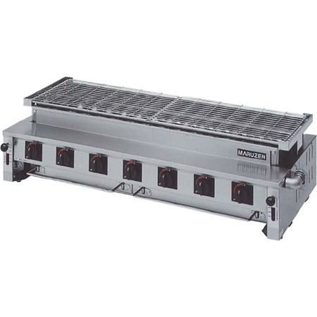 【マルゼン】ガス下火式焼物器 炭焼き 熱板タイプ 汎用型 MGK-314B 幅1110×奥行515×高さ315mm