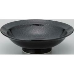 黒中華 丸高台7.0皿黒御影