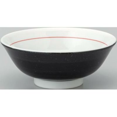 黒中華 反高台6.5丼-下絵黒巻