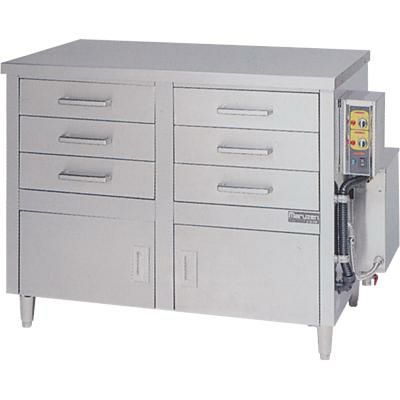 【マルゼン】蒸器 電気式 ドロワータイプ 2槽式 引出し6個 MUDE-23 幅1330×奥行710×高さ960