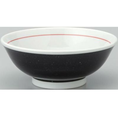 黒中華 反高台6.8丼-下絵黒巻