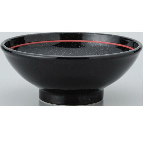 【玄 黒御影赤ライン 玉高台7.0丼 10個入  】/業務用/新品