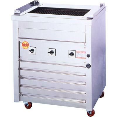 【業務用/新品】 ヒゴグリラー 万能 床置式グリラー 三相200V　3P-210 幅720×奥行550×高さ850mm 【送料無料】