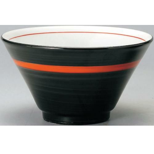 切立深口6.3丼黒巻赤帯