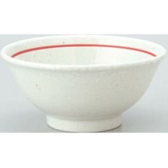 白鳳 粉引赤ライン 反4.8碗