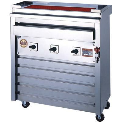 ヒゴグリラー 焼鳥大串 床置式グリラー 三相200V 3P-210D 幅760×奥行450×高さ850mm