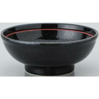 【玄 黒御影赤ライン 玉4.5丼 10個入  】/業務用/新品