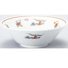 色絵唐子 切立7.0丼